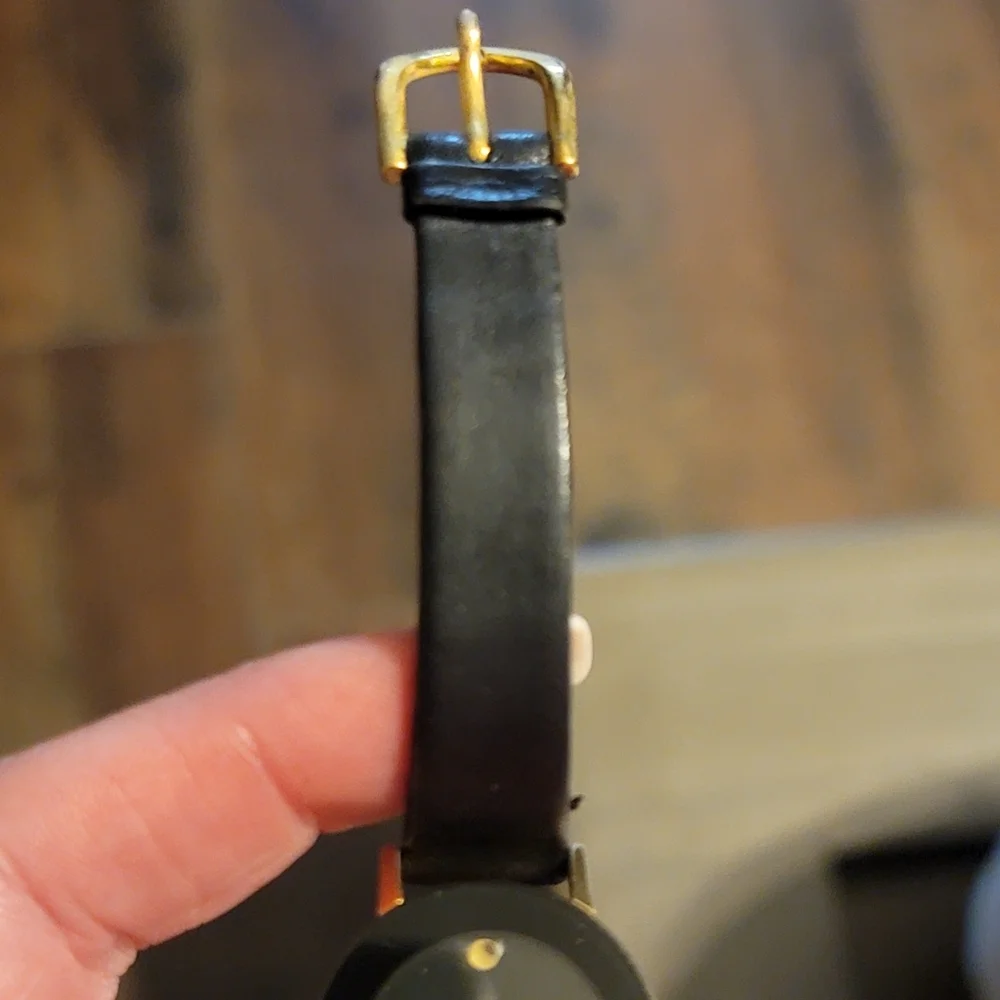Movado Black and Gold Wearable Watch - Picture 5 of 10